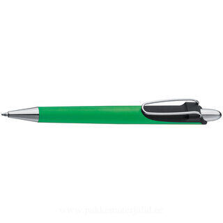 Plastic stylus ball pen with metal clip