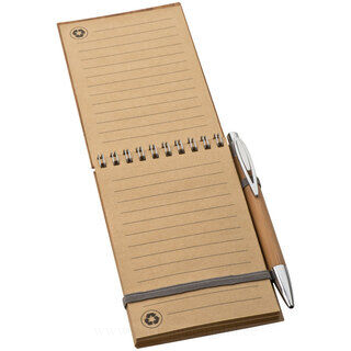 Note pad with bamboo cover A6